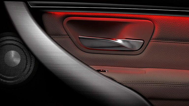 interior door handle and arm rest of the 2016 BMW 3 Series
