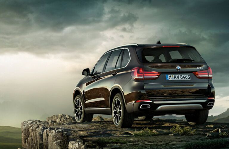 2017 BMW X5 looking dramatic on a cliff