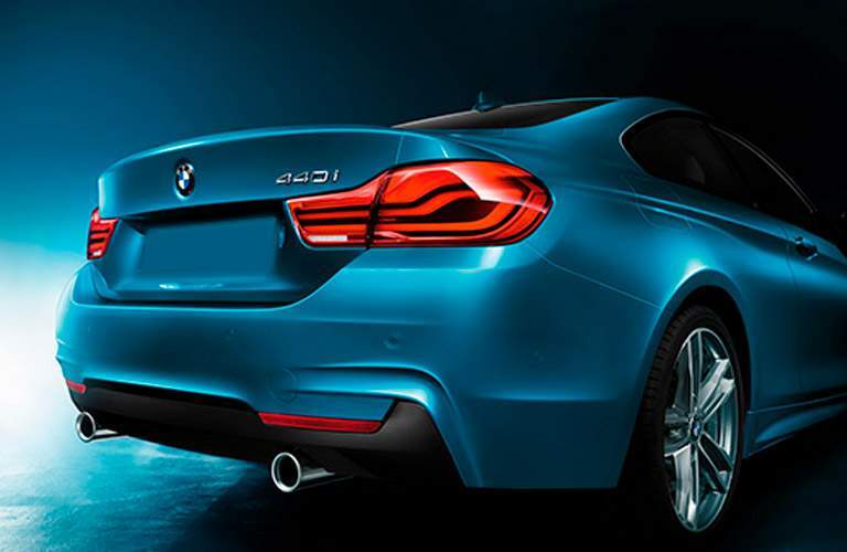 rear view of a blue 2018 BMW 440i