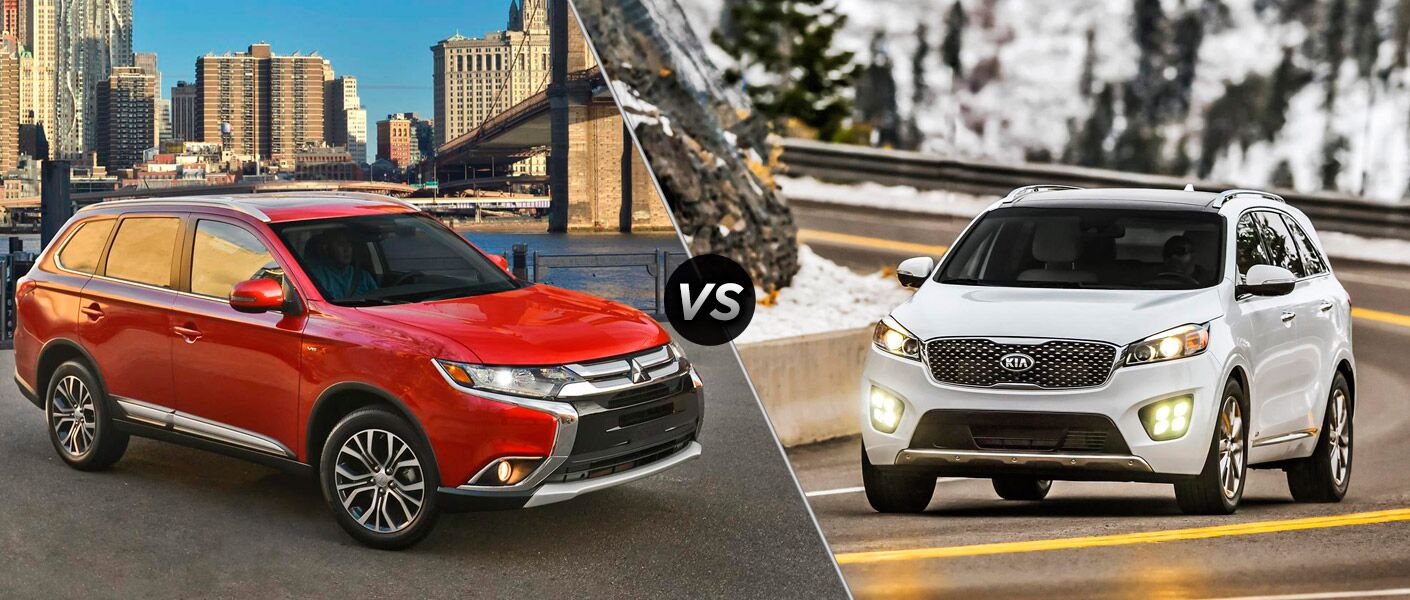 2016 Mitsubishi Outlander vs 2016 Kia Sorento
