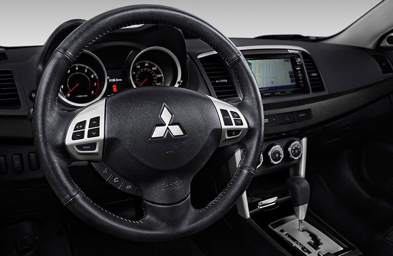 2017 Mitsubishi Lancer ES interior front steering wheel