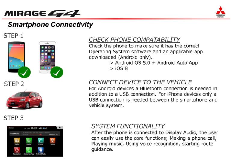2017 Mitsubishi Mirage in Chicago, IL Smartphone Connectivity