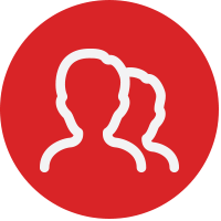 red icon with passengers
