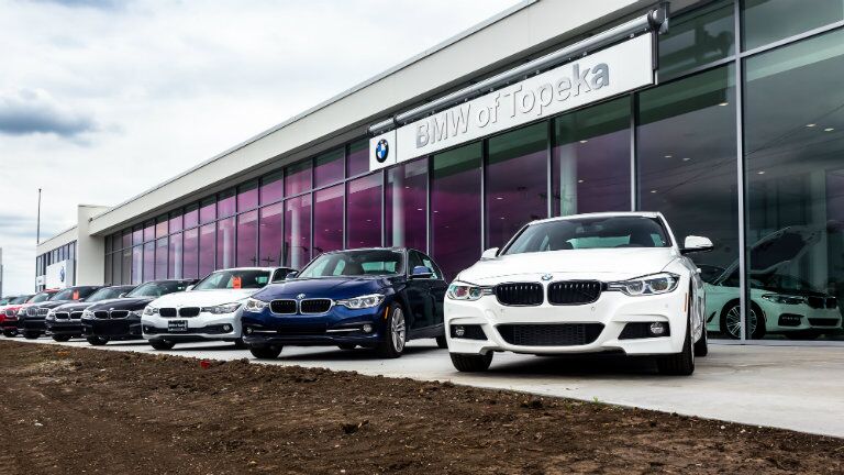 BMW front area of the New BMW and Volkswagen of Topeka