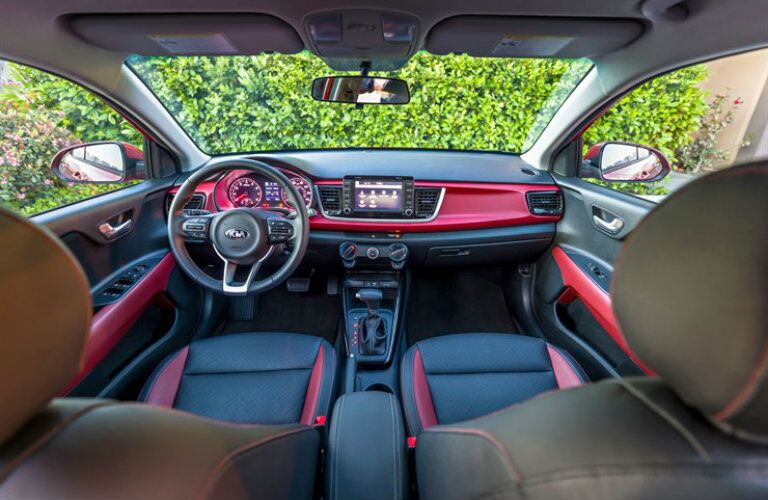 2018 Kia Rio Red Interior Accents
