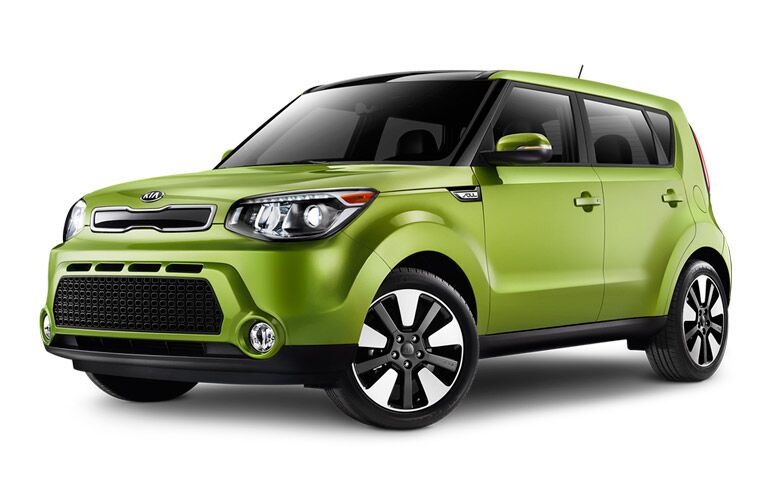 green 2015 Kia Soul