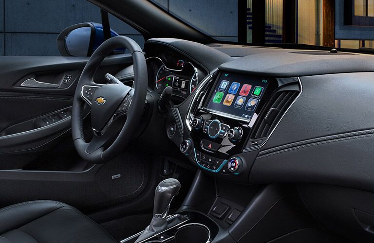 2016 Chevy Cruze infotainment system and steering wheel
