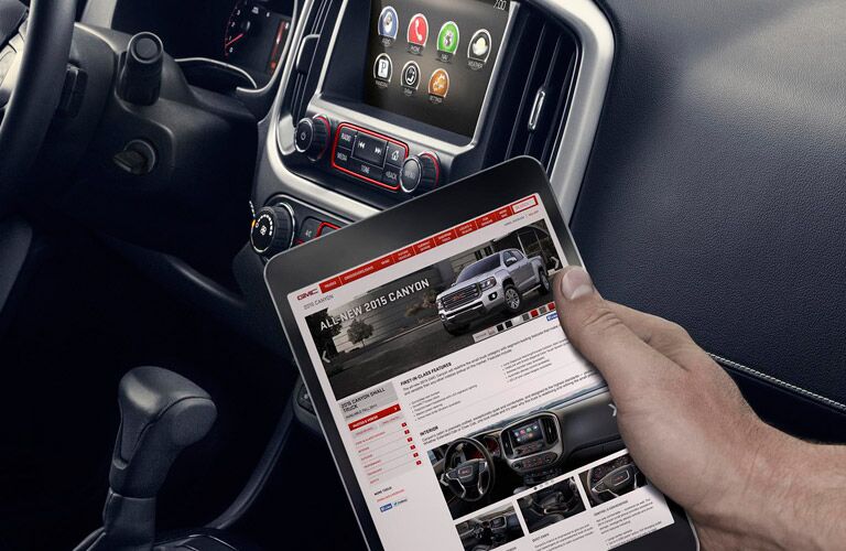 Internet and connectivity options 2016 GMC Canyon