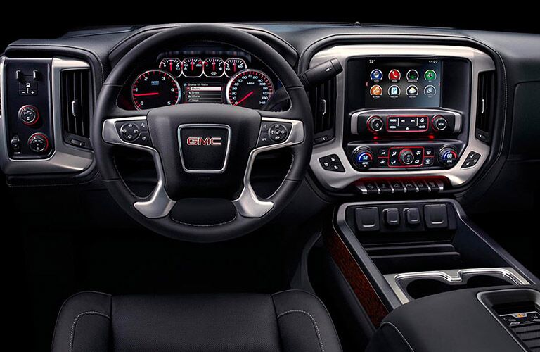 Dashboard view of the 2016 GMC Sierra 2500HD