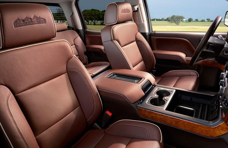 seating in the 2017 Chevy Silverado High Country model Winnipeg, MB