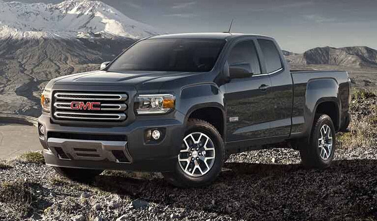 GMC Canyon pickup truck on a mountain Winnipeg, MB
