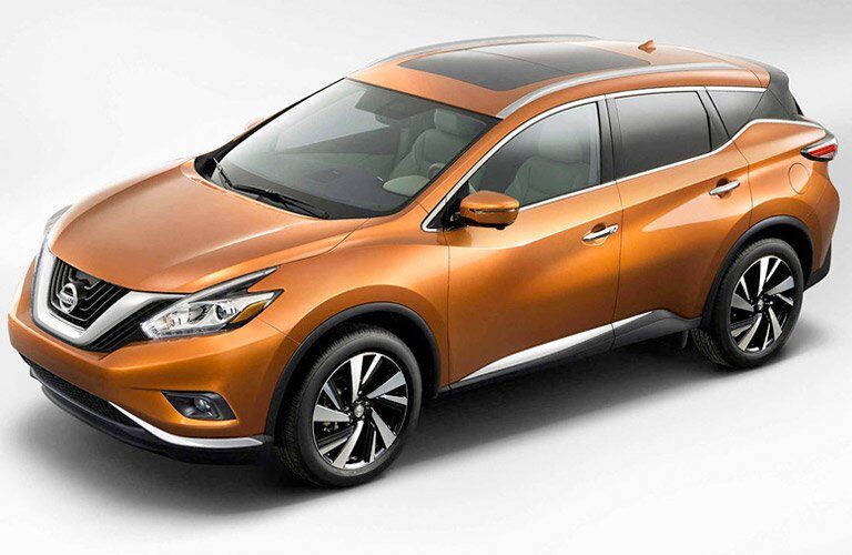 orange 2017 Nissan Murano top front view