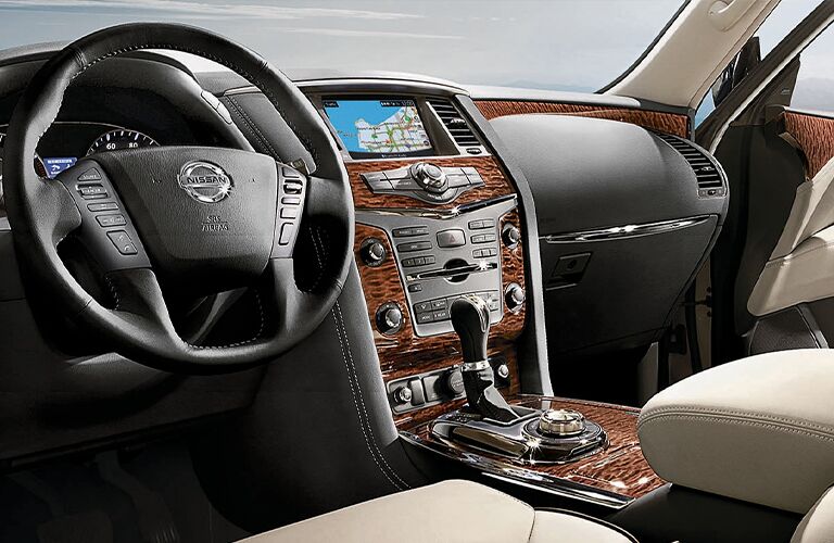 2020 Nissan Armada center console