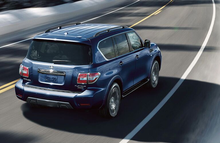 2020 Nissan Armada driving away