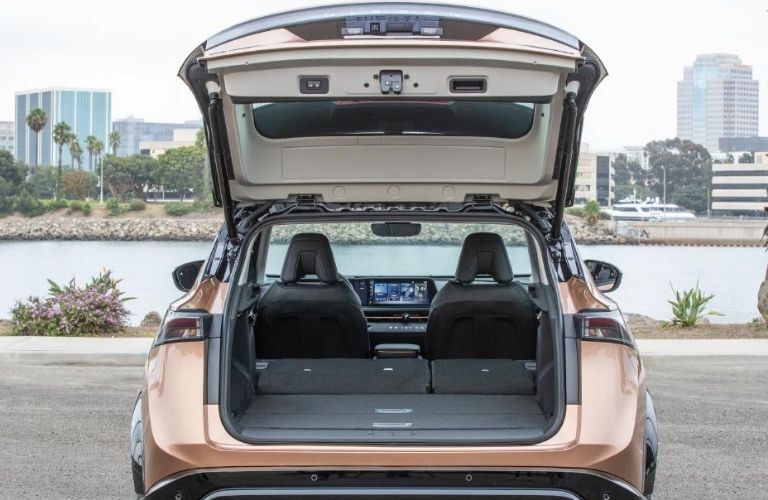 cargo area of the 2023 Nissan Ariya