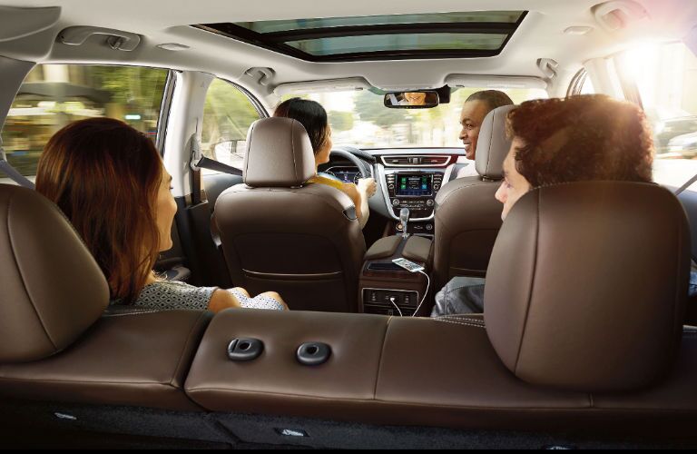 A photo of the seating space in the 2020 Nissan Murano.