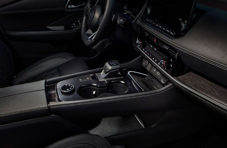 A photo of the lower instrument stack in the 2021 Nissan Rogue.
