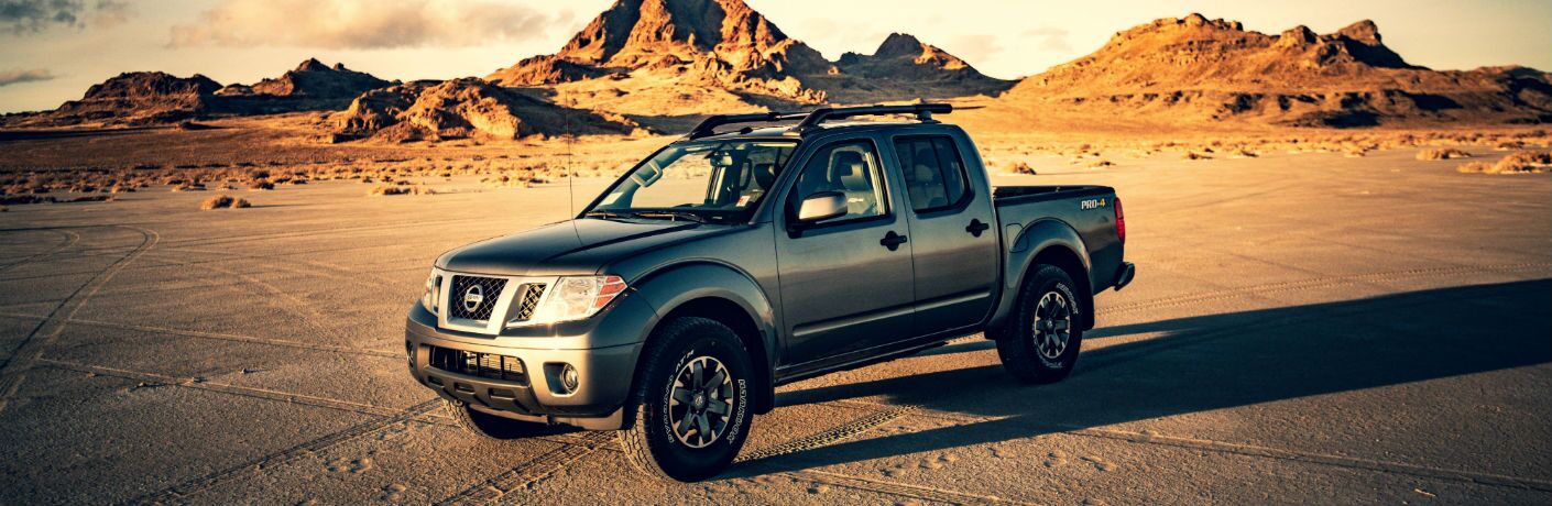 A front left profile photo of the 2020 Nissan Frontier.