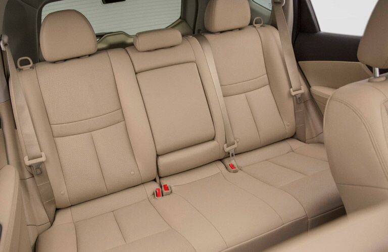 Back seat comfortable for passengers in 2017 Nissan Rogue