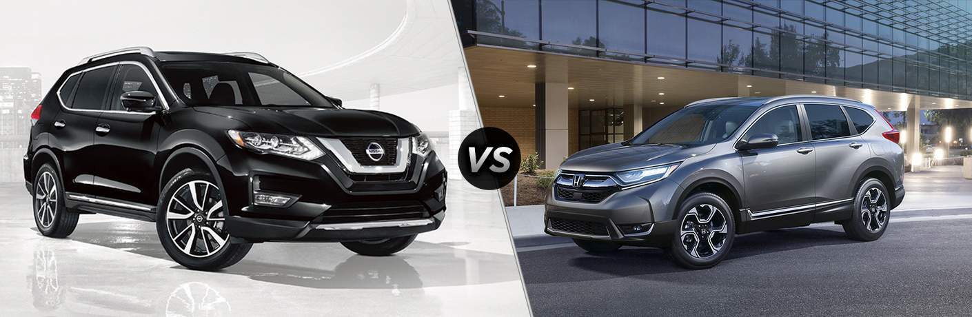 A side-by-side comparison of the 2018 Nissan Rogue vs. 2018 Honda CR-V