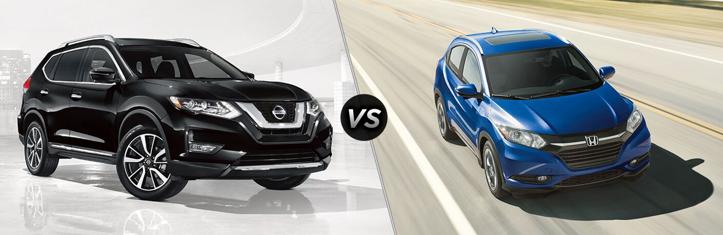 Another side-by-side comparison of the 2018 Nissan Rogue vs. 2018 Honda HR-V.
