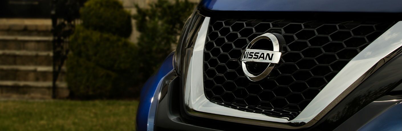 A photo of the new grille design for the 2019 Nissan Murano.