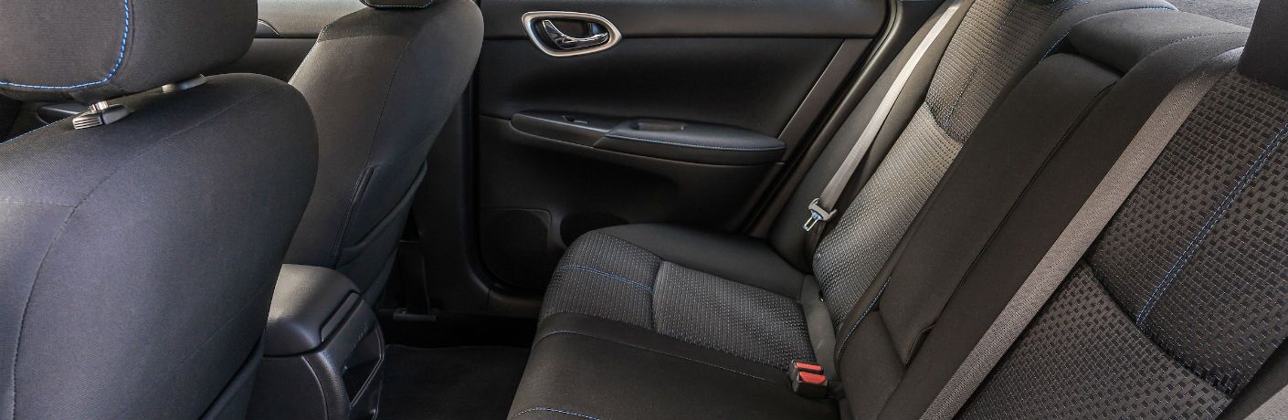 A photo of the back seat in the 2019 Sentra.