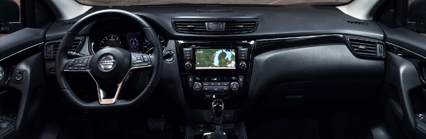 The dashboard in the 2021 Nissan Rogue Sport.