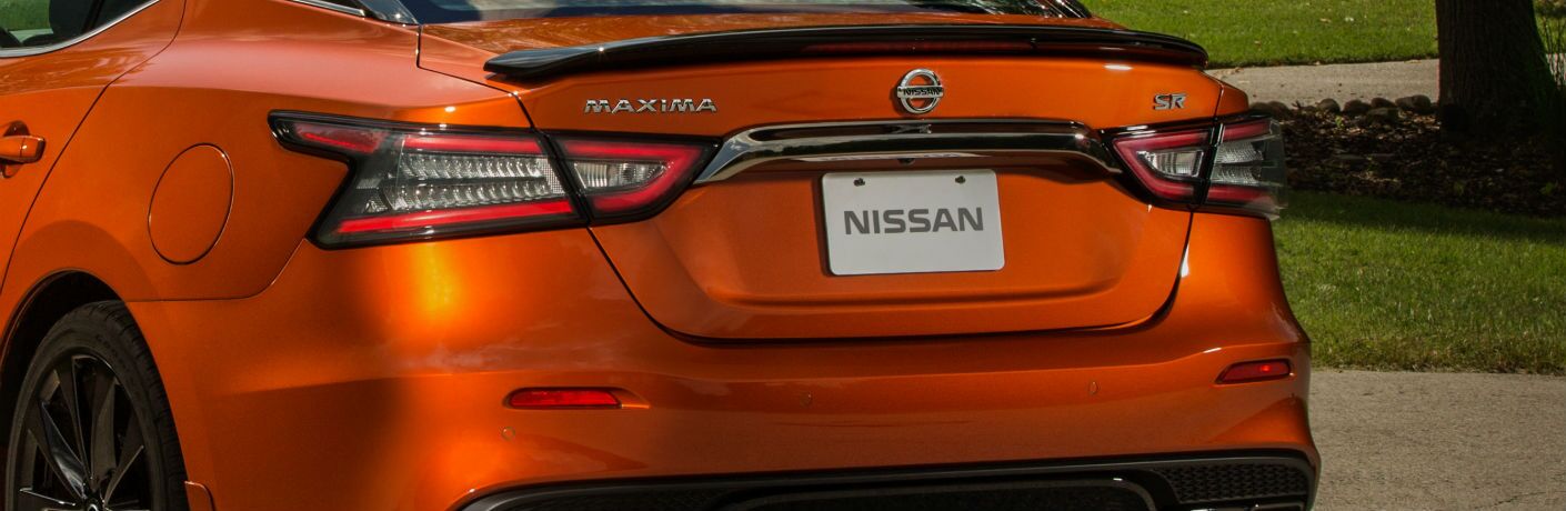 A photo of the rear of the 2020 Nissan Maxima.