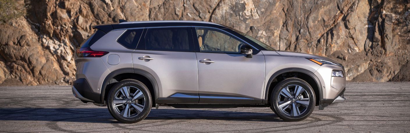 Side view of the 2023 Nissan Rogue® Gray