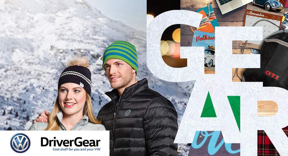 Get cozy with a whole new collection of VW DriverGear.