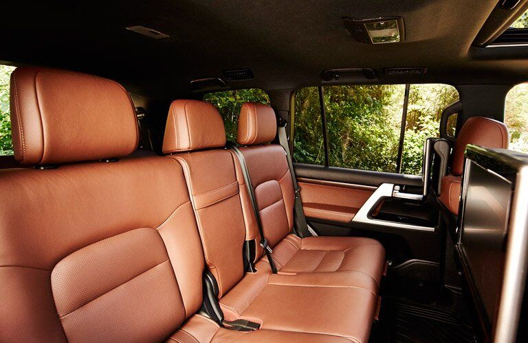 Terra Premium Leather Interior in Rear of 2017 Toyota Land Cruiser