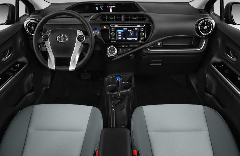 2017 Toyota Prius c Interior with Toyota Entune Touchscreen