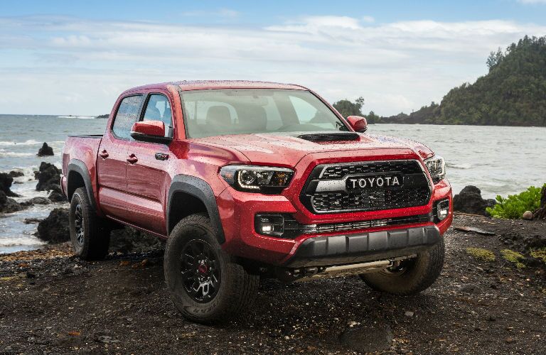 2017 Toyota Tundra Vs Tacoma Red 2017 Toyota Tacoma Trd Pro Exterior On Beach