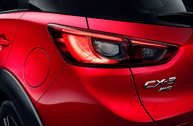 Tail light on the 2016 Mazda CX-3