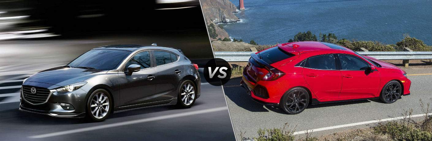 18 Mazda3 5 Door Vs 18 Honda Civic Hatchback