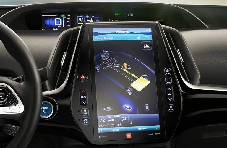 2017 Toyota Prius Prime front interior infotainment system