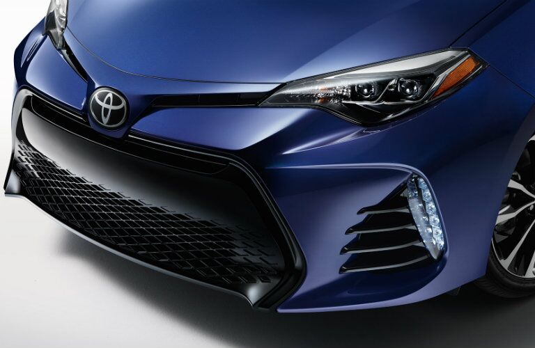 Redesigned front end of 2017 Toyota Corolla