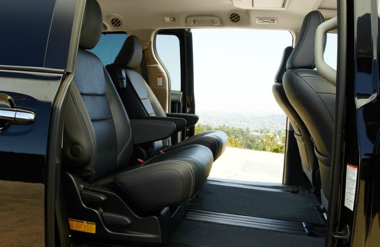 Interior seating in 2017 Toyota Sienna
