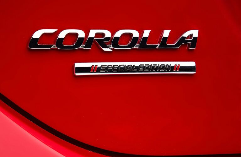 2016 Toyota Corolla Special Edition Vacaville CA badge