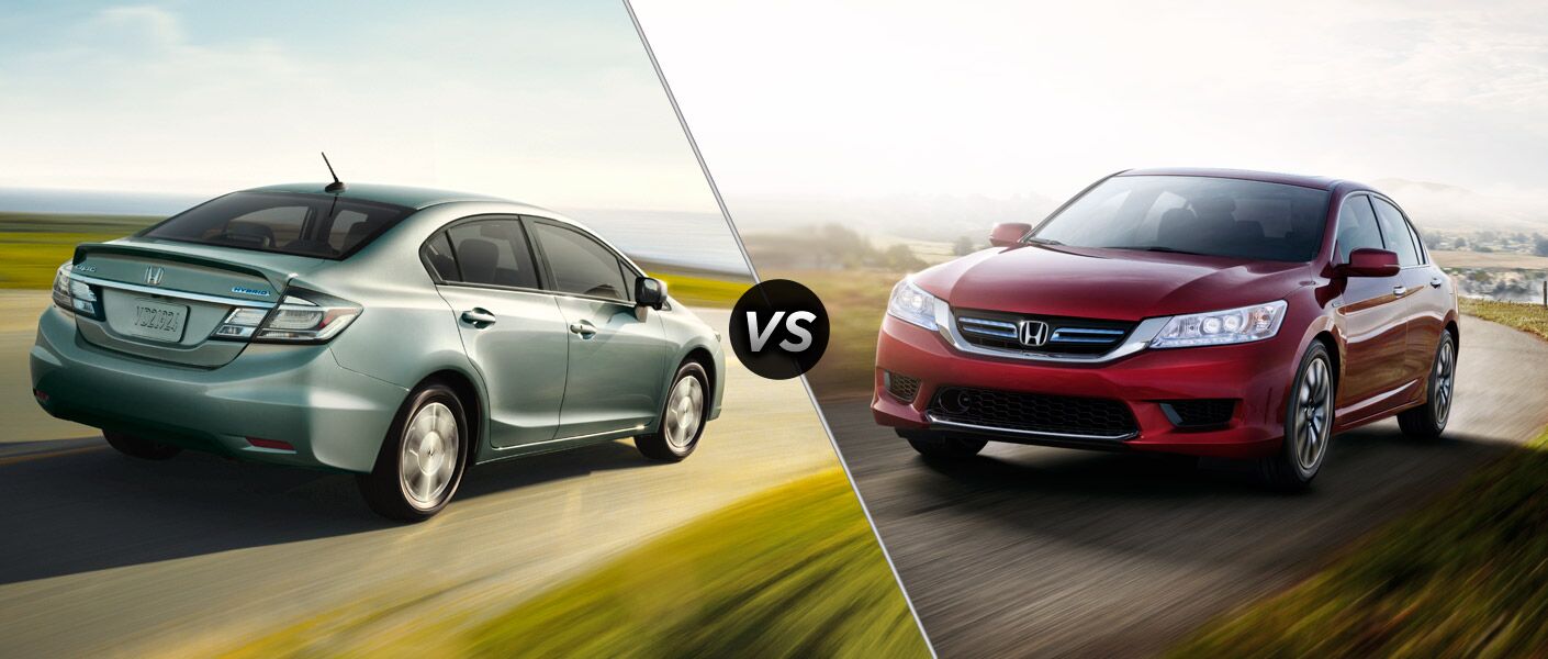 2015 Honda Civic Hybrid vs 2015 Honda Accord Hybrid