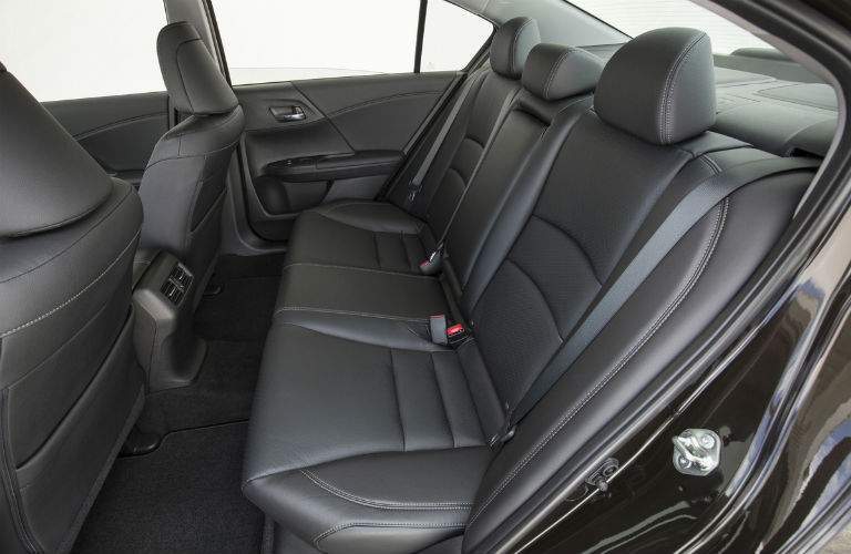 Driver's side vie of rear passenger seats of the 2017 Honda Accord Sedan