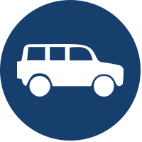 Navy blue SUV icon