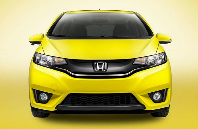Front End View of 2017 Honda Fit in Yellow