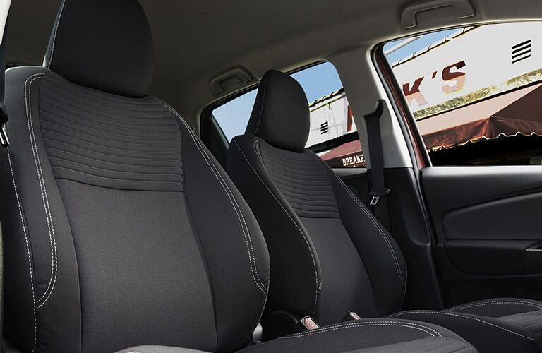 Interior View of the 2017 Toyota Yaris Hatchback in Black