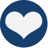 Navy Heart Icon