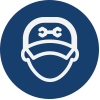 Navy Blue Service Icon