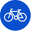 Blue Bike Icon