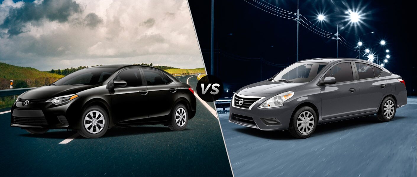 2016 Toyota Corolla vs 2016 Nissan Versa