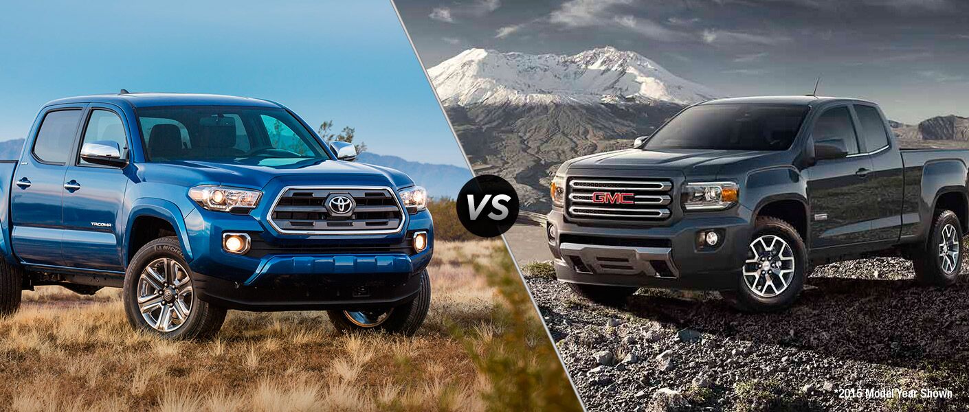 Janesville Wisconsin Toyota Dealership Hesser 2016 Toyota Tacoma Vs Gmc Canyon